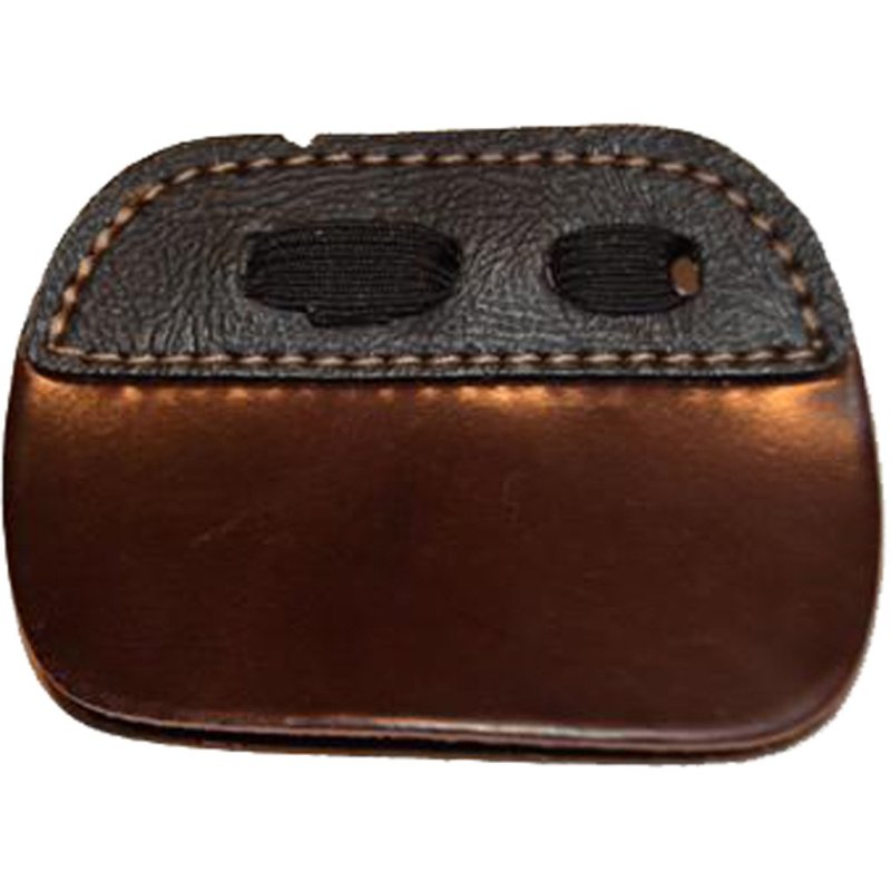 Bateman Stayput 3 Finger Under Cordovan Tab Large Suede Back RH | Shell Cordovan Face | Archery Tab