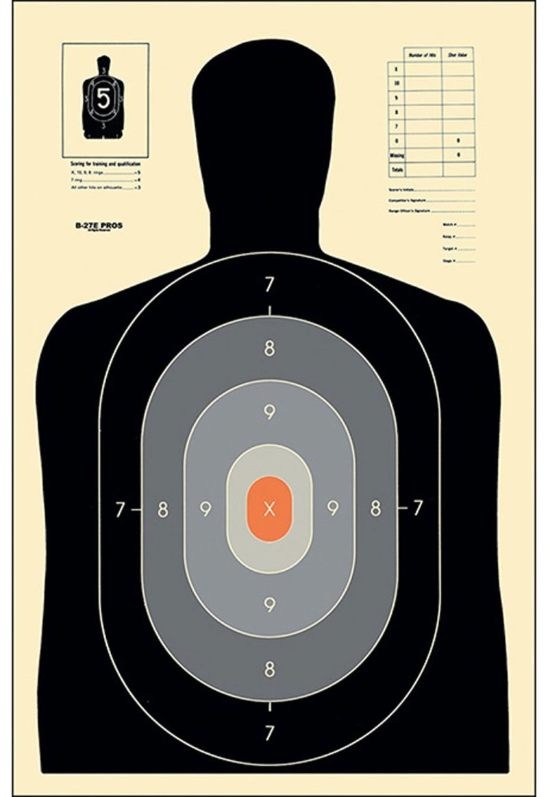 Action Target B27EPROS100 Silhouette Paper Target 23"x35" 100 Pack