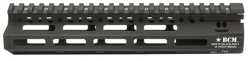 Bravo Company MCMR9556BLK 9In M-LOK Free-Float Handguard Black Anodized
