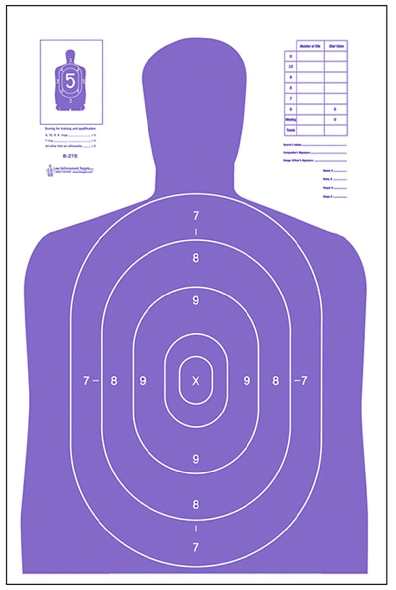 Action Target B27EPR100 23In x 35In Fluorescent Purple 100 Pack