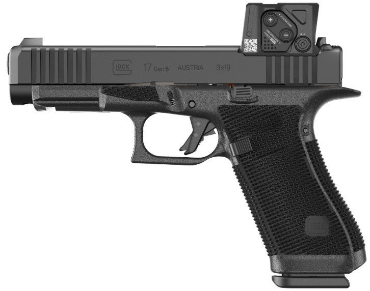 GLOCK P61750B03DC8A3 G17 G6 ORS 9mm 4.49" nDLC Semi-Auto Pistol