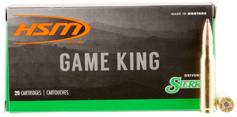 HSM Ammunition 30841N .308 Win 150gr Sierra GameKing SBT 20rd