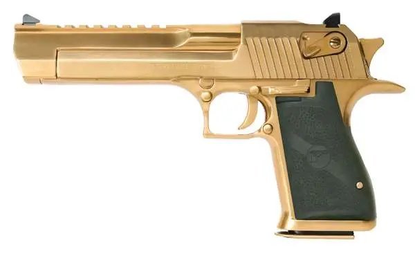 Magnum Research DE50TG Desert Eagle Mark XIX 50 AE Caliber 6" Barrel Titanium Gold Finish