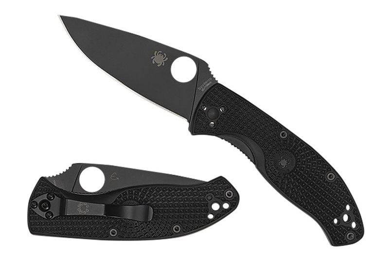 Spyderco C122PBBK Tenacious Black FRN Blade Pocket Knife