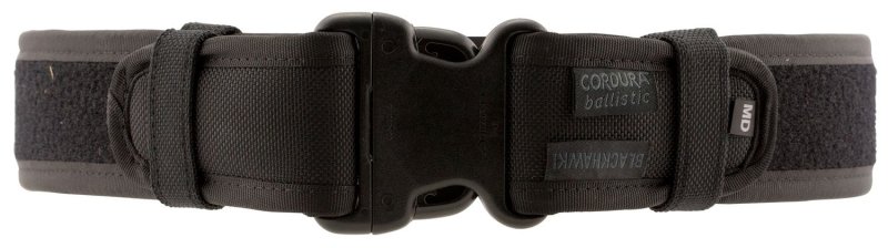 Blackhawk 44B2XLBK Ergonomic Duty Belt XL 44"-48" Black Cordura 2.25"
