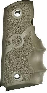 Hogue 43001 Officers Model Rubber Grip with Finger Grooves OD Green