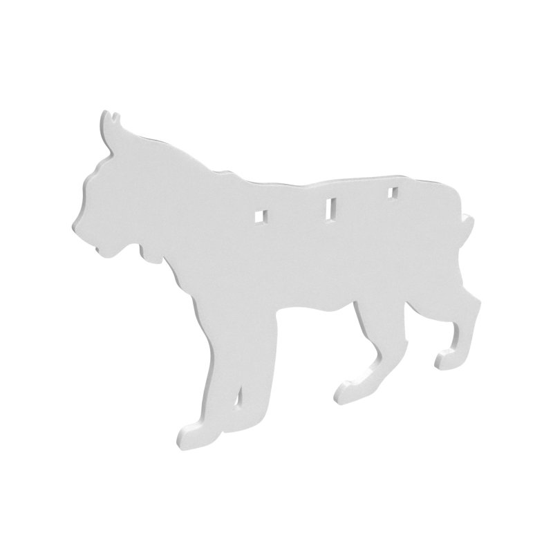 Birchwood Casey Bobcat Target AR500 20 In 3/8in Steel White