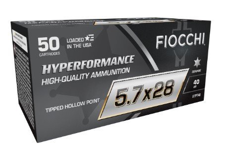 Fiocchi 57PT40 Hyperformance 5.7x28mm 40gr THP Pistol Ammo 50 Rounds