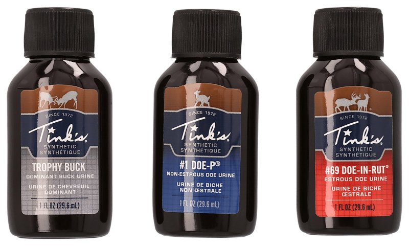 Tink's W5999 Hunt Success Kit: Synthetic Deer Attractant Trio - Doe-In-Rut, Doe-P, Trophy Buck Scents, 1 oz Bottles