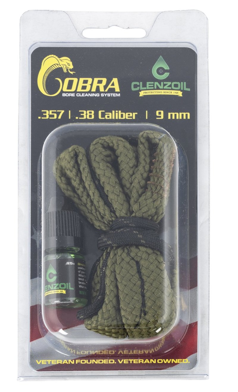 CLENZOIL 2151 Bore Cleaning System 9mm Pistol Kit Rod & Brushes