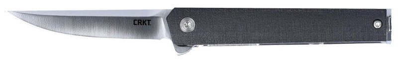 CRKT 7095KX CEO Compact 2.61" Folding Knife Satin 4116 SS Blade Black Handle