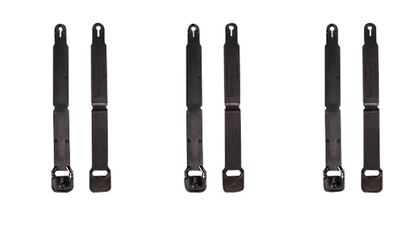 HSGI 91SC12BK MOLLE Clips Short Black Injection Molded 12-Pack