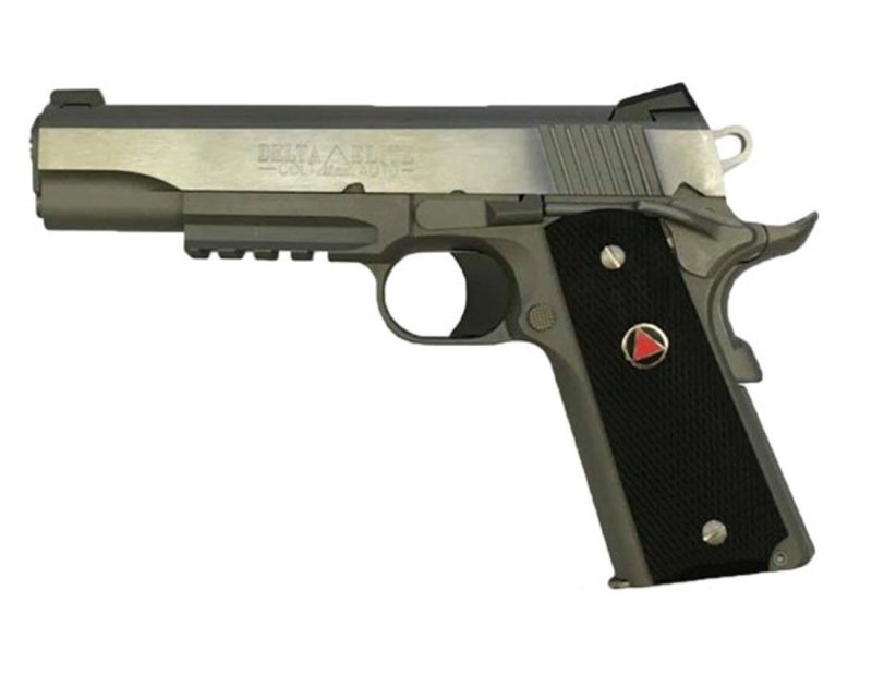 Colt Delta Elite 10mm 5.00In 8+1 Stainless Slide Frame Black Grips