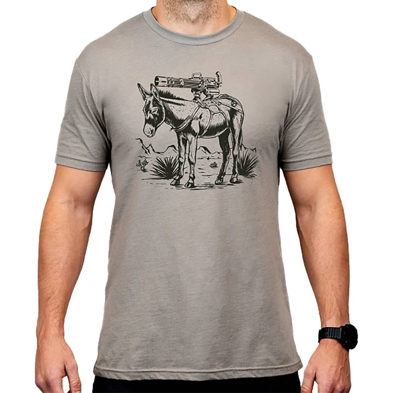 Magpul MAG1528-041-XL Burro CVC Stone Gray Heather Short Sleeve