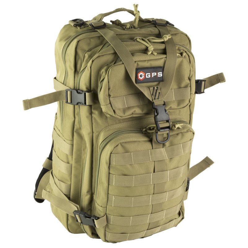 GPS T1712BPT Tactical Bugout Backpack Tan 600D Polyester