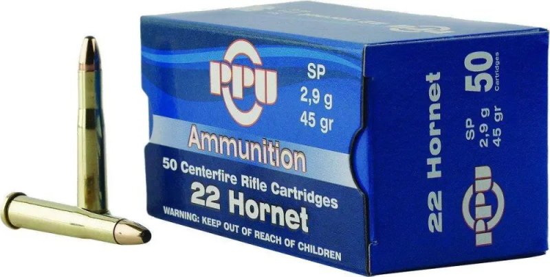 Prvi Partizan PP22H .22 Hornet 45 Grain Soft Point 50 Rounds