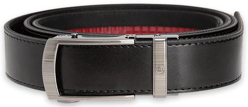 Nexbelt PCS5741 EDC Black Leather Belt 1.375" Wide Ratcheting Buckle