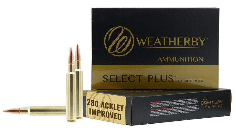 Weatherby Select Plus .280 Ackley 150gr Swift Scirocco F280A150SCO
