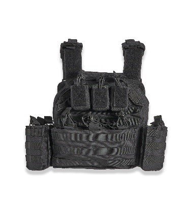 Guard Dog SHEPPARD-BLK Tactical Plate Carrier, 600D Fabric, Black