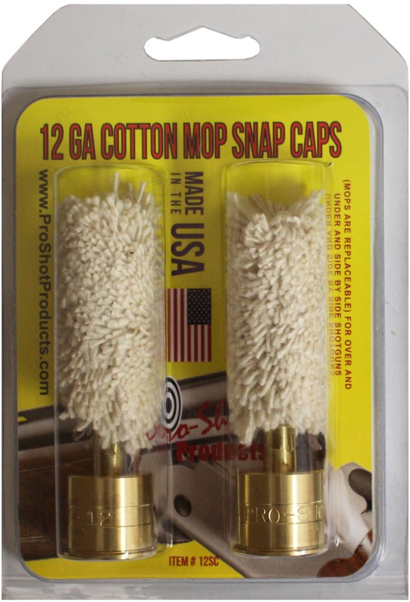 Pro-Shot Products 12SC 12 Gauge Brass Snap Caps with Wool Mop 2 Pack