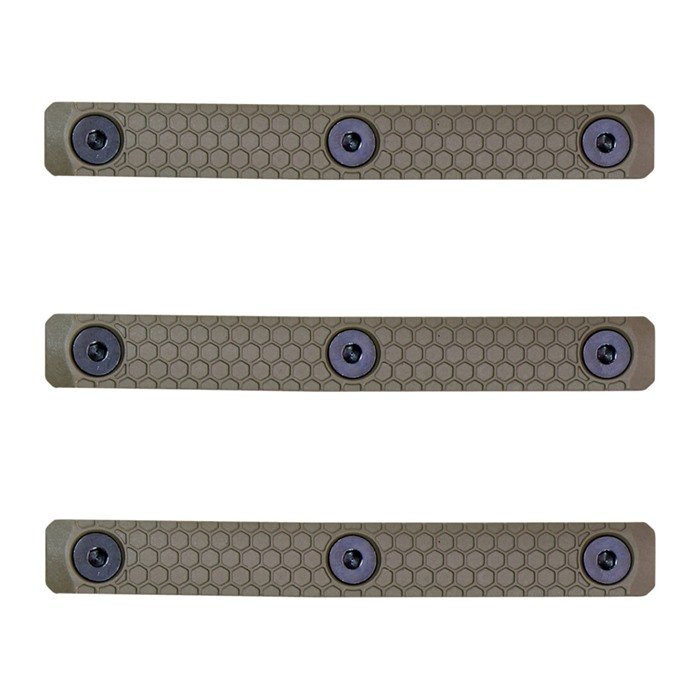 Slate Black SG-3-FDE M-LOK 3-Slot Grip Panels FDE 3-Pack