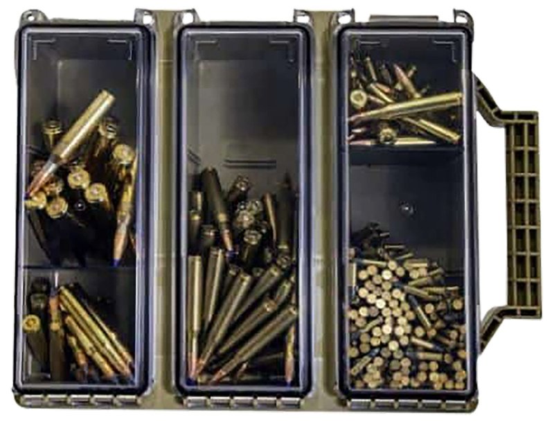 Berry's 33805 Tri-Can Triple Ammo Can Tan Plastic with Cam-Lock Latch