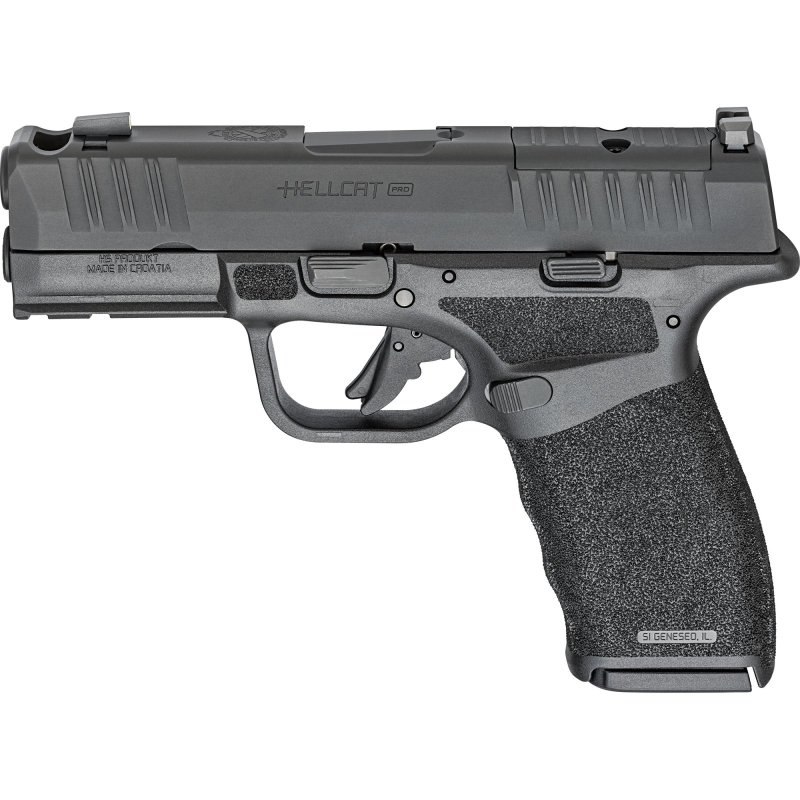 9mm Luger Black Pistol: 3.7" Barrel, Optics-Ready Slide, Tritium Sights, 15/17-Rd Mags