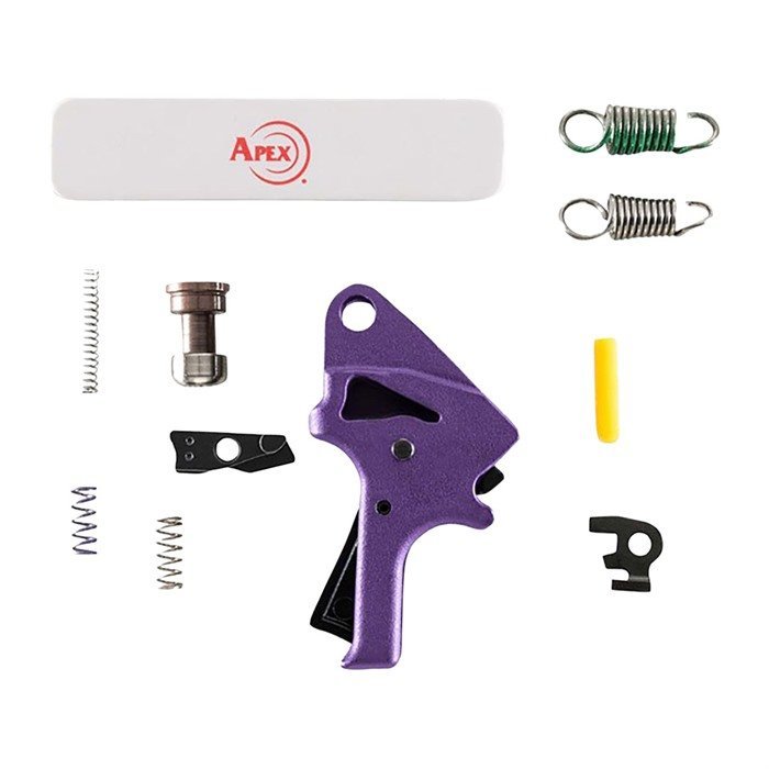 Apex Tactical 100-P154-P M&P 2.0 Flat Faced Trigger Kit Purple Polymer