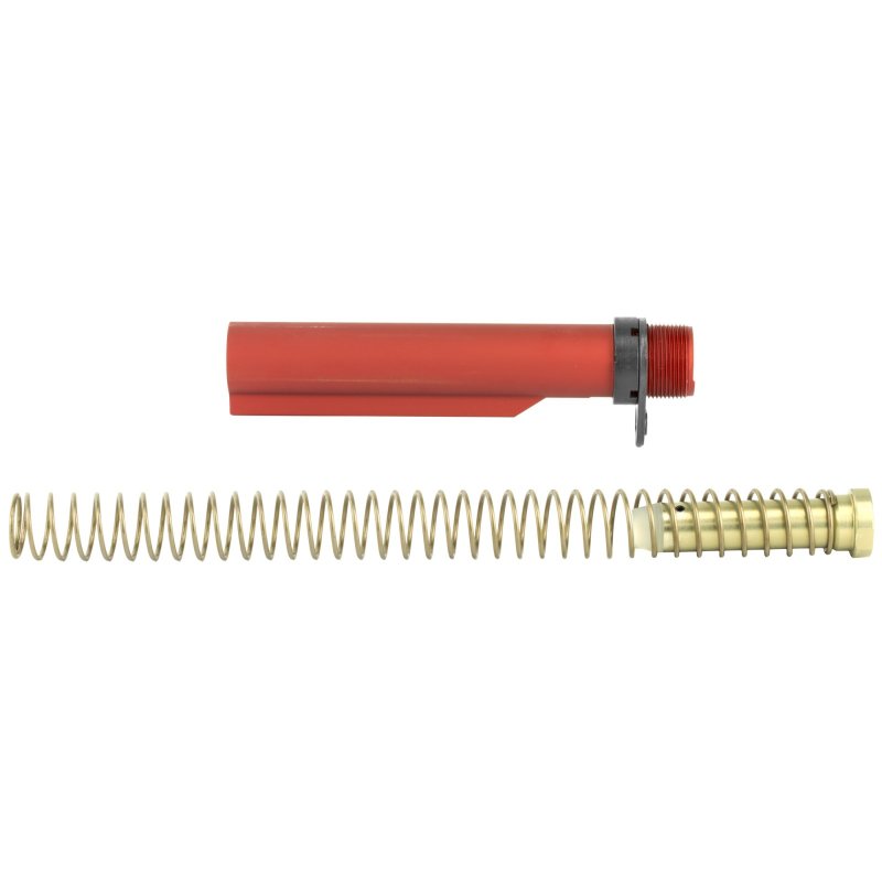 LBE Unlimited AR-15 Red 6-Position Mil-Spec Buffer Tube Assembly Kit