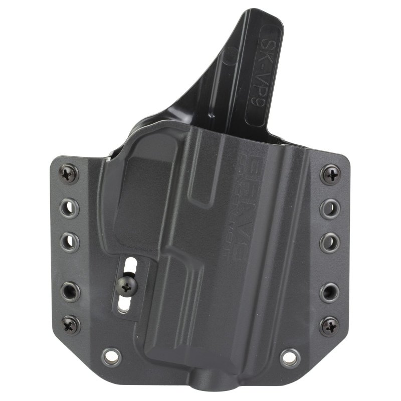 Bravo Concealment BC10-1007 OWB Holster, HK VP9SK, Right Hand, Black