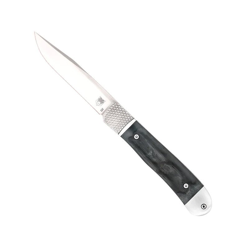 CobraTec Knives Trapper CTTHRBLK 3.12 In D2 Steel Hidden Release