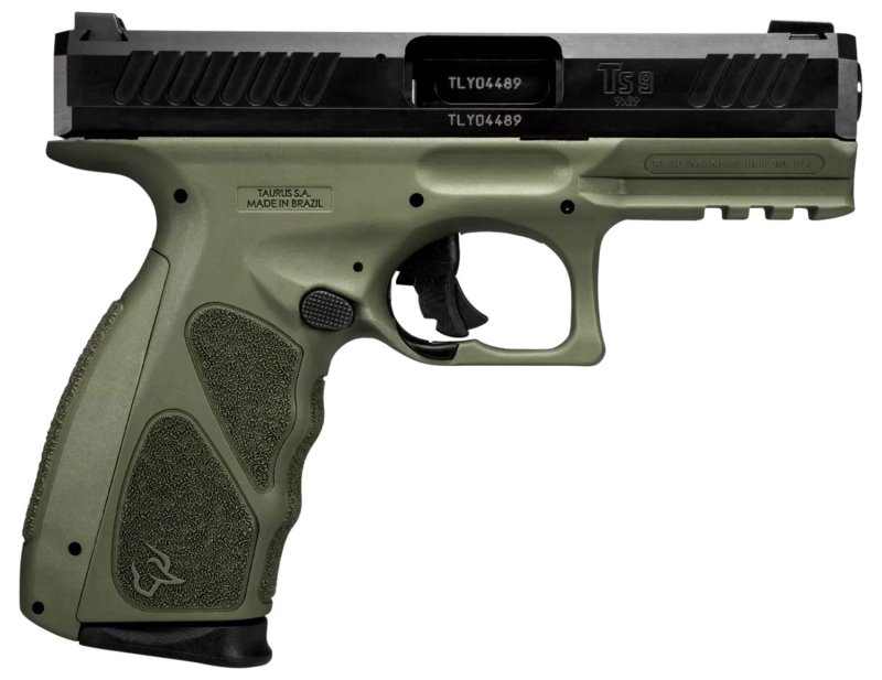 Taurus TS9 Semi-automatic Striker Fired Polymer Pistol 9MM 4" Barrel Adjustable Sights