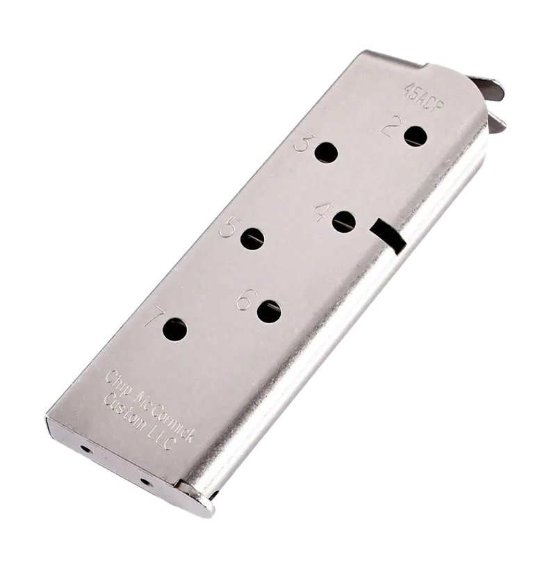 Chip McCormick 1911 Match Grade 45 Auto Stainless Steel Magazine 7-Round