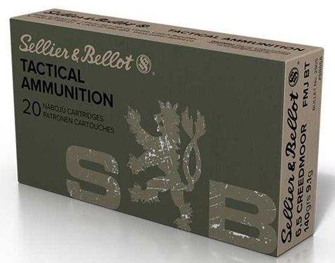 Sellier & Bellot SB65A 6.5 Creedmoor 140 gr FMJBT Rifle Ammo