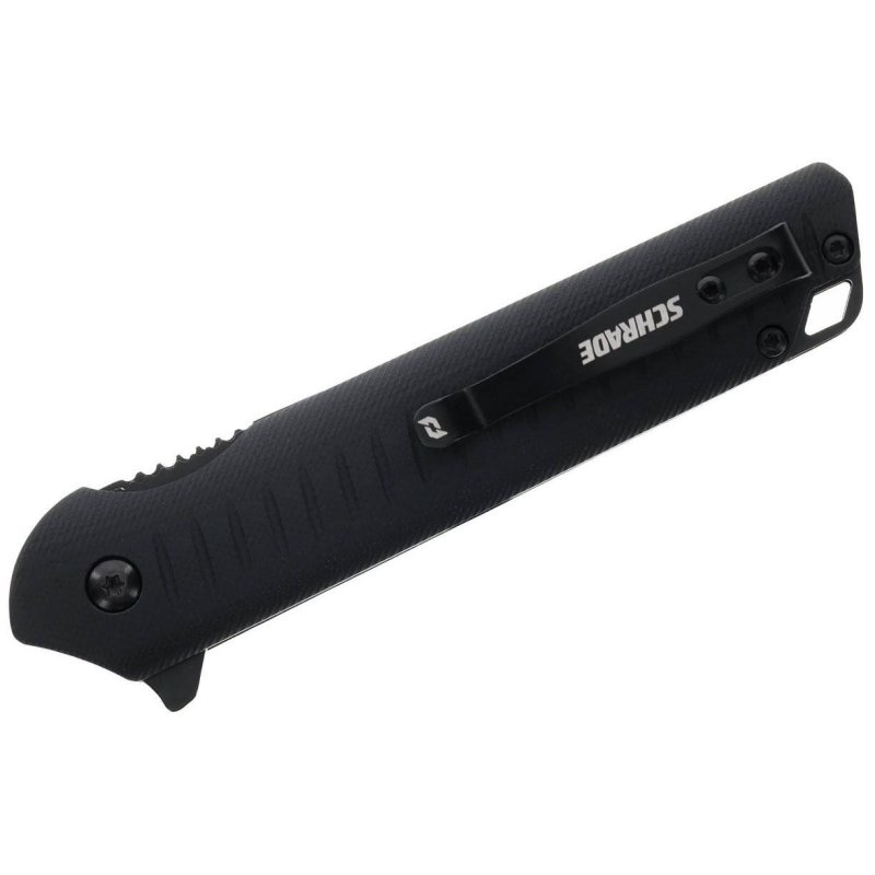Schrade Delta Class Steelhead Folder Knife 3 1/2 Blade Black