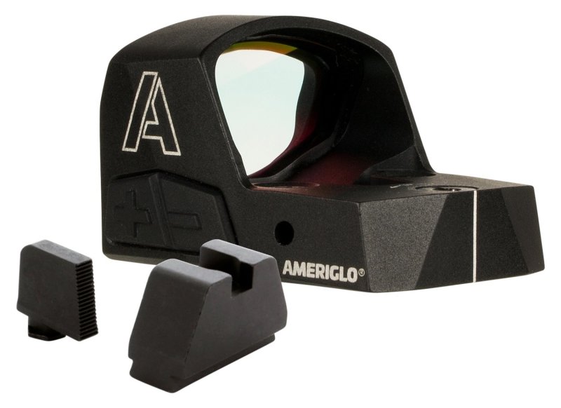 AmeriGlo Haven HVN04 Red Dot Sight 5 MOA Matte Black Combo 1.10" X 0.75"