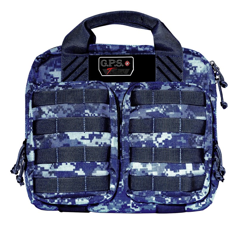 GPS T1413PCG Tactical Double+2 Pistol Case Gray Digital 1000D