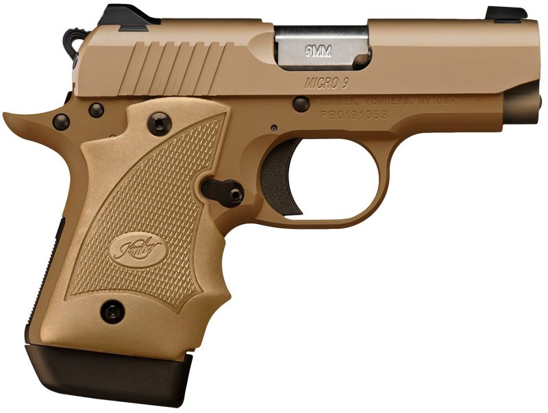 Kimber 3300247 Micro 9 Desert Range 9mm 3.15" FDE/TAN 7rd