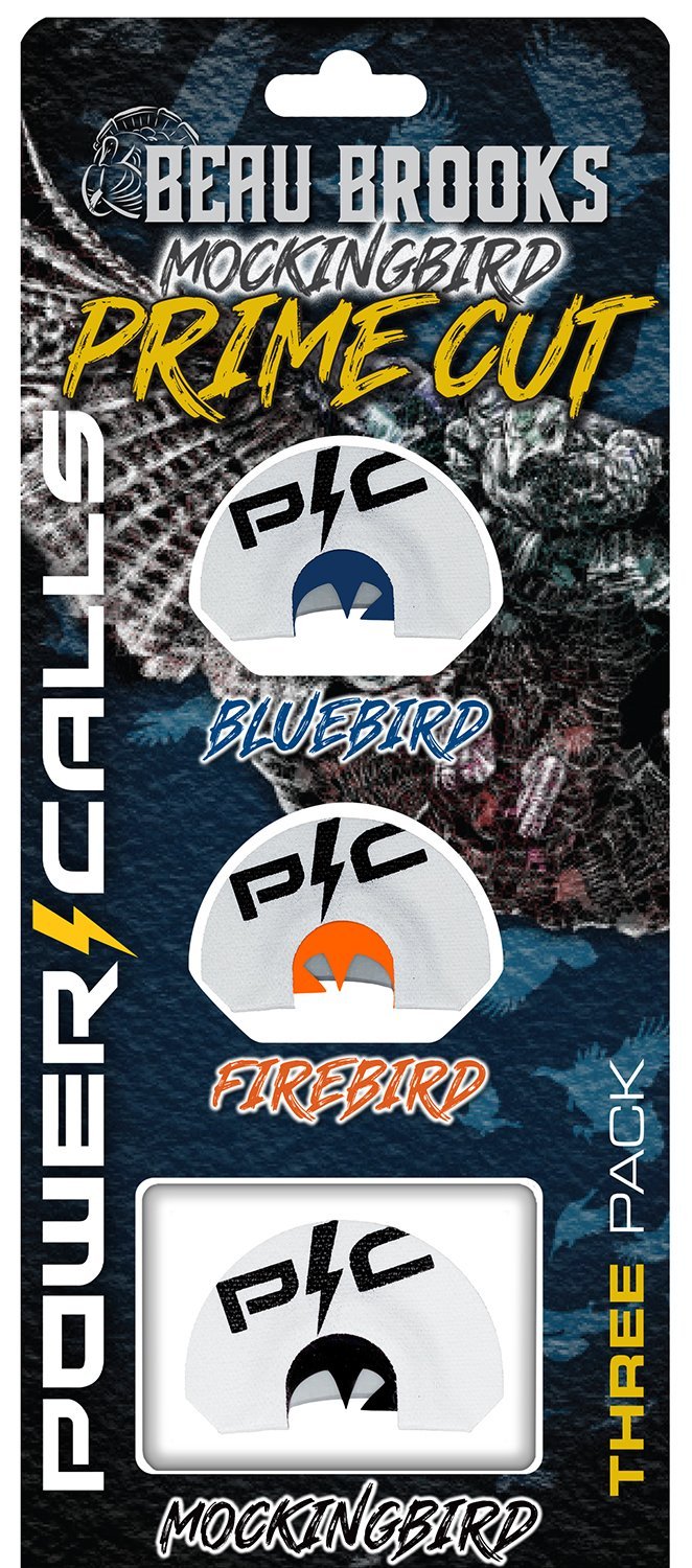PowerCall Beau Brooks Mockingbird Turkey Mouth Diaphragm Calls 3-Pack