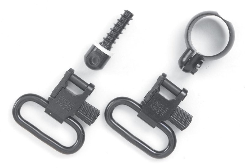 Uncle Mike's Full Band Lever Action Swivel Set .645-.660 Winchester/Marlin Steel