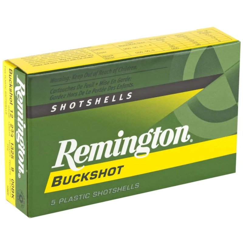 Remington 20620 12 Gauge 2.75 in 00 Buckshot 9 Pellets 1325 fps