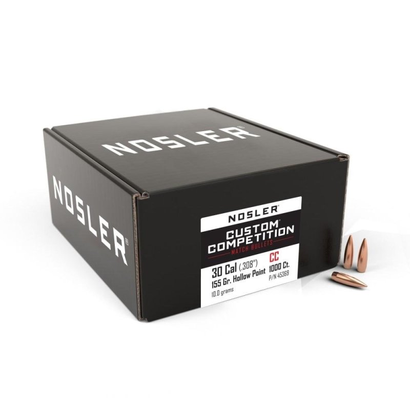 Nosler Custom Competition Bullets .308 155gr HPBT 1000/ct