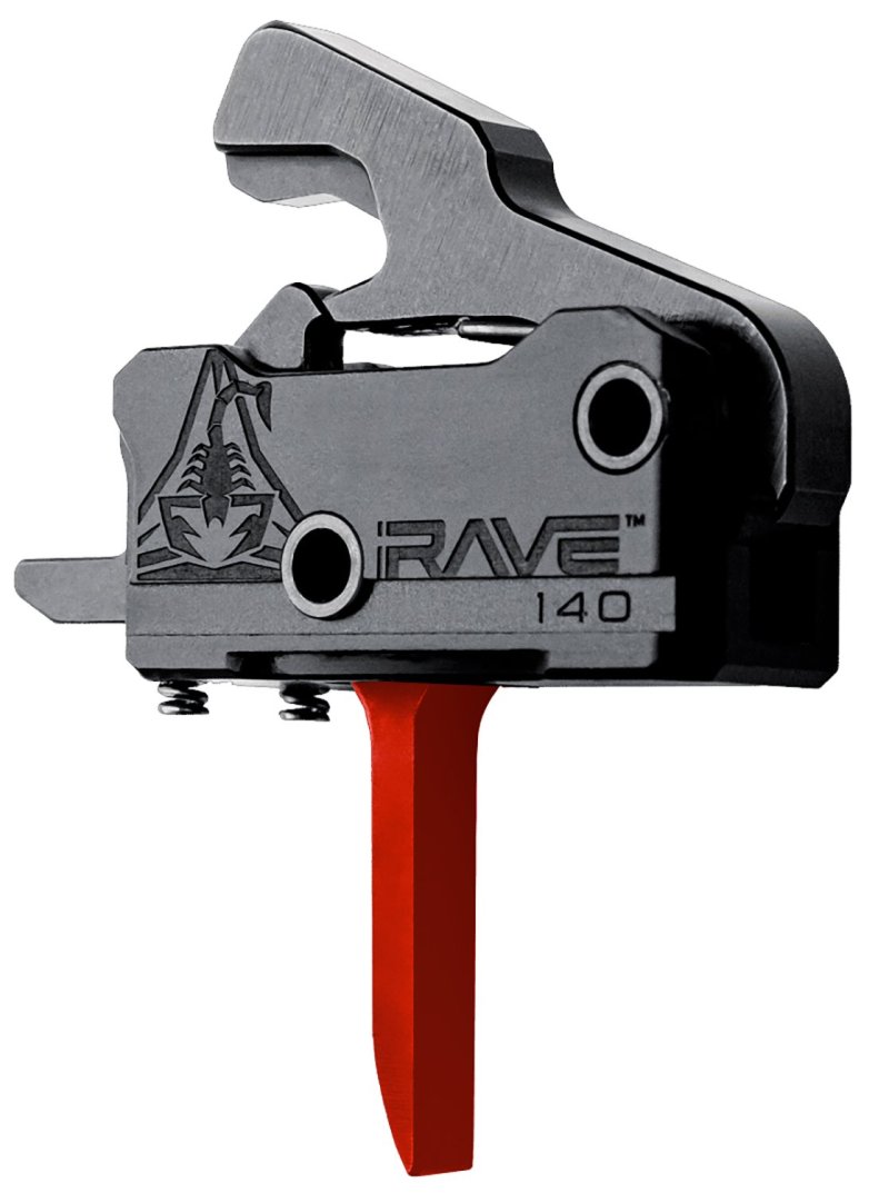Rise Armament Rave 140 AR-15 Trigger 3.5lb Flat Red Drop-In RA-140