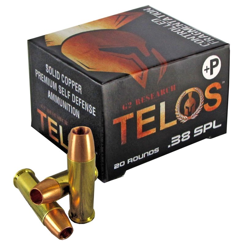 G2 Research TELOS 38SPL+ 105 Gr Copper HP 20 Rounds