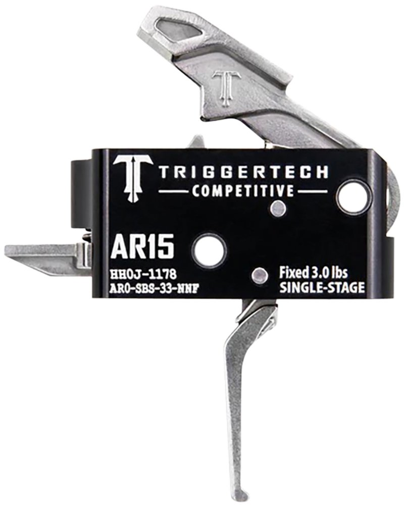 TriggerTech AR-15 Competitive Flat Single Stage 3lb Trigger AR0-SBS-33-NNF