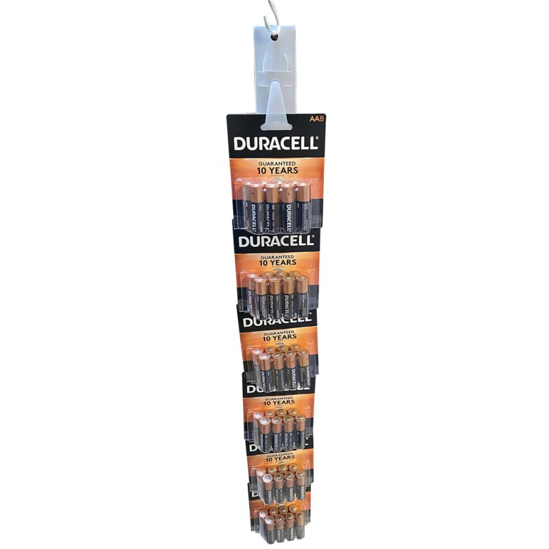 Duracell 5003794 Coppertop Batteries Strip Clip, 24 AA & 12 AAA Packs