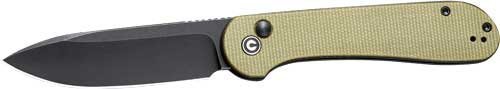 Civivi C2103B Elementum Knife 3.47" Olive Micarta/Black Stonewash