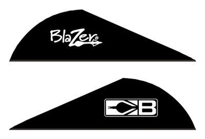 Bohning Blazer Vanes 2 in Black 36 Pack Model 10831BK2 6 Grains