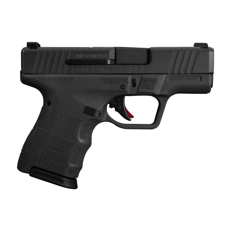 SAR USA SAR9SCG2BL 9mm 12+1/15+1 3.3" Black Steel Slide Polymer Frame