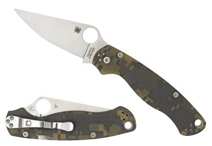 Spyderco Para Military 2 C81GPCMOBK2 3.44 In Camo G10 CPM S30V